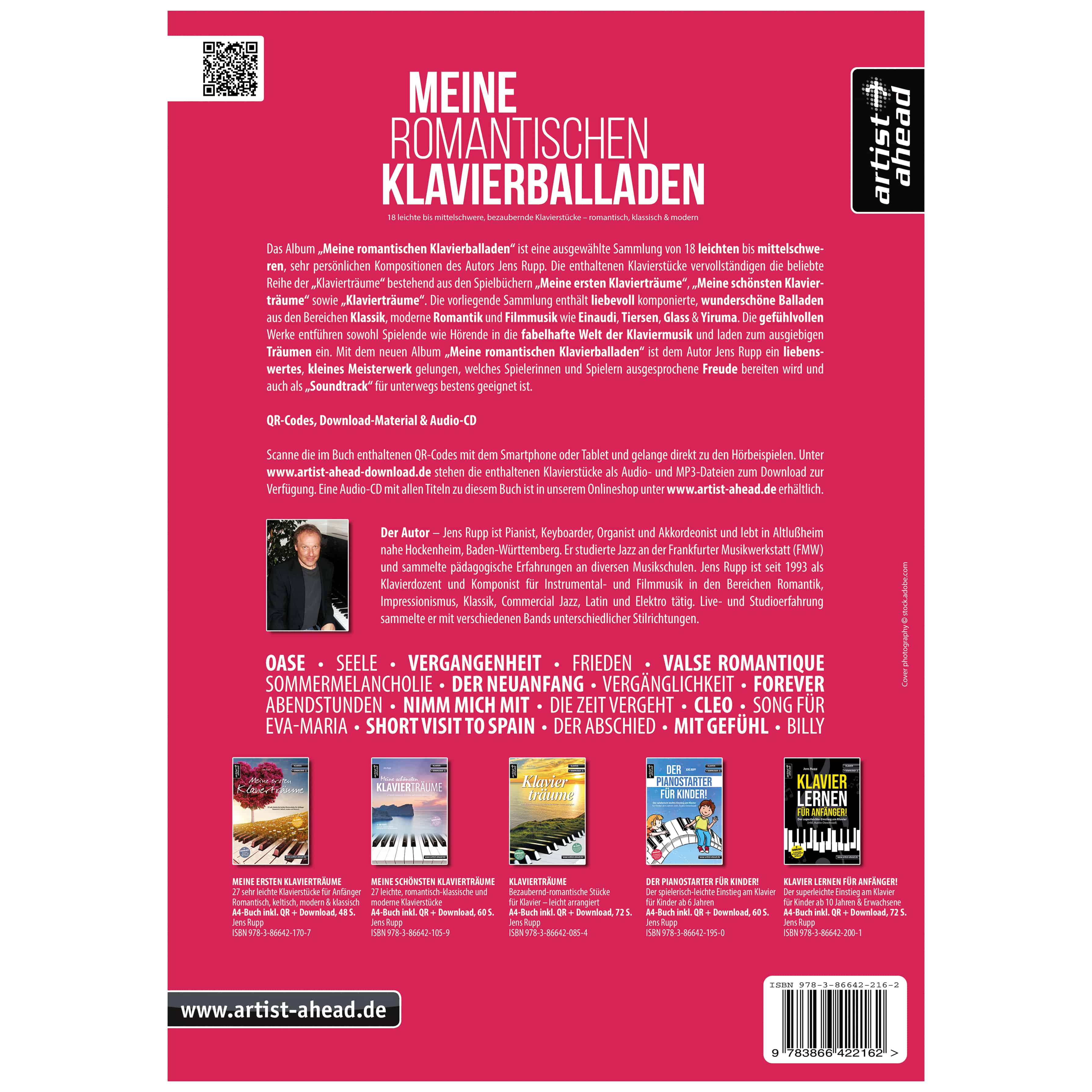 Artist Ahead Meine romantischen Klavierballaden - Jens Rupp 1