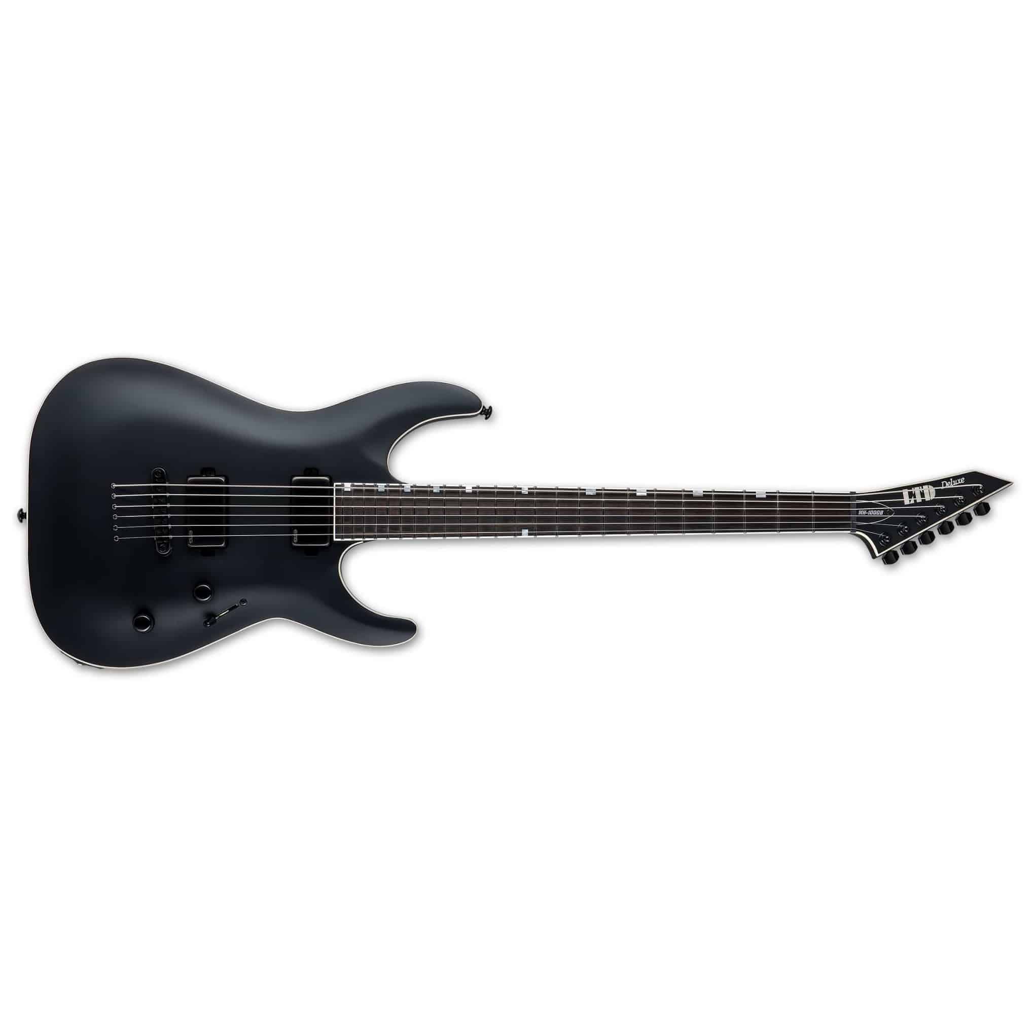 ESP - ESP LTD MH-1000 Baritone Black Satin - 1
