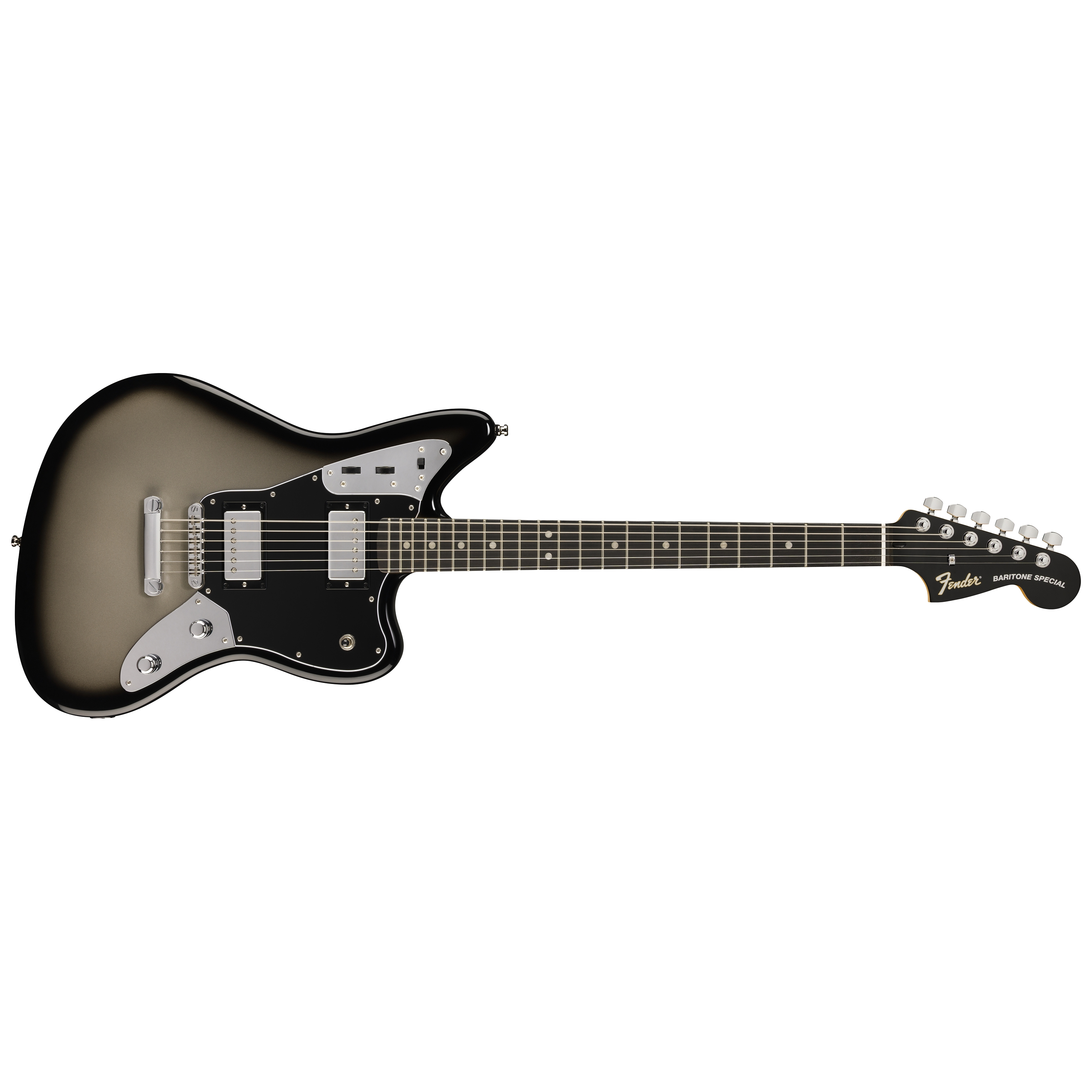 Fender LTD Edition Player Fusion Jaguar Baritone EB Silverburst 1