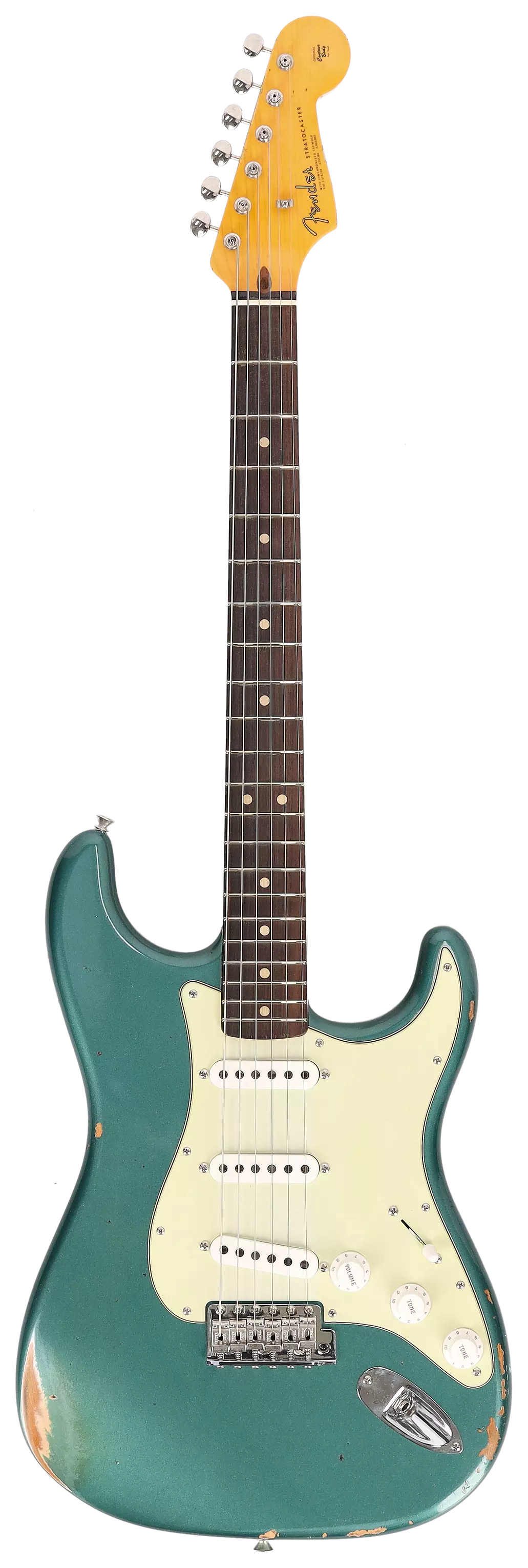 Fender Custom Shop 1963 Stratocaster Relic Aged Sherwood Green Metallic #1