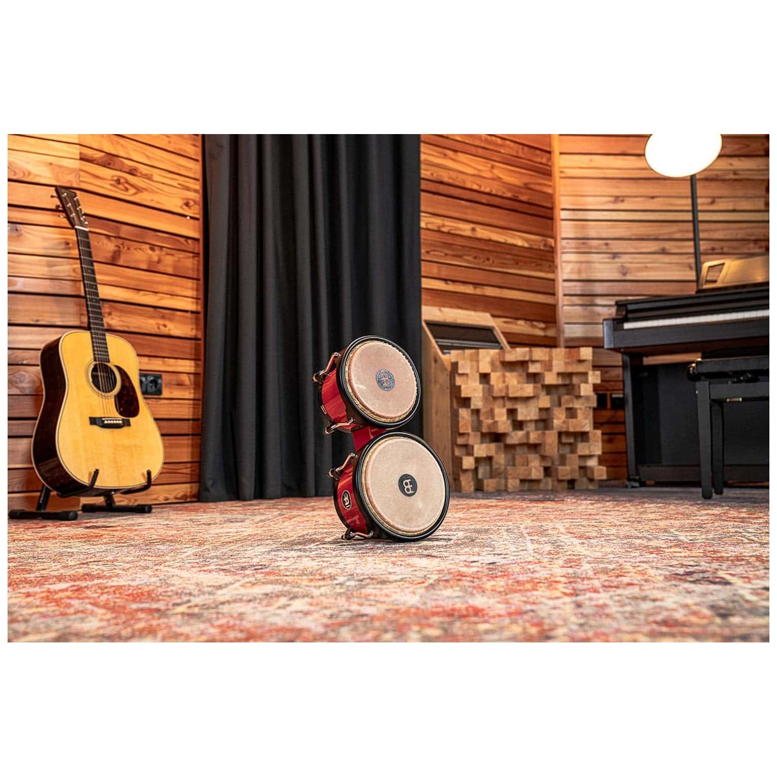 Meinl Percussion - Meinl Percussion HB50R Journey Series Bongo, Red - 4