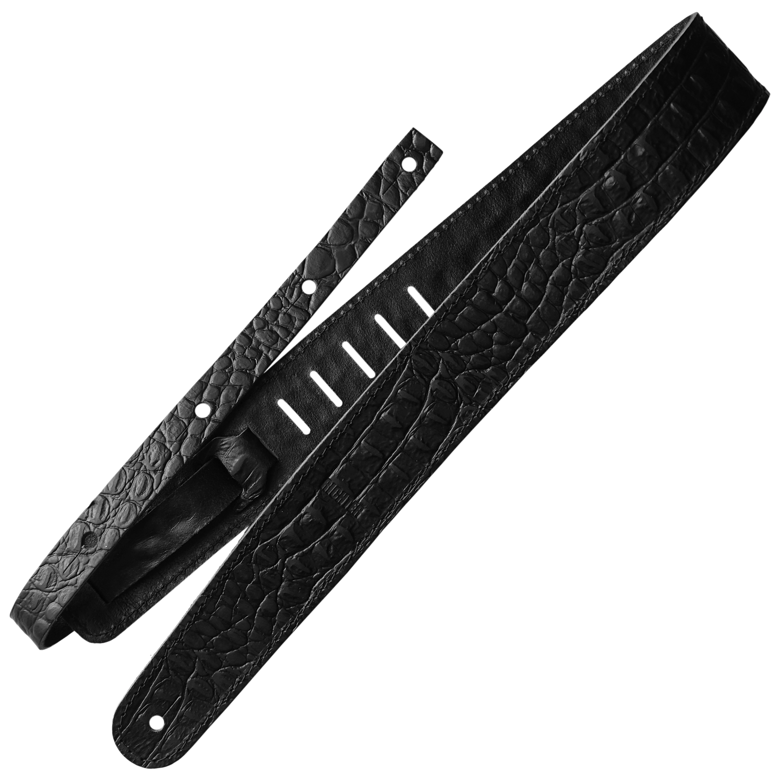 Richter Raw II Concho Gitarrengurt Croc Black 1