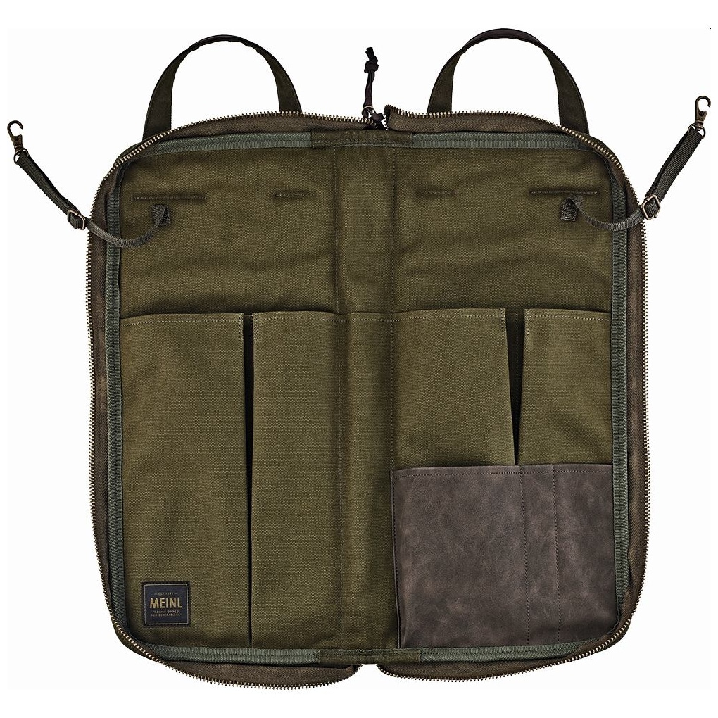Image of Meinl cymbals mwsgr canvas collection stick bag, forrest green 10028398 4