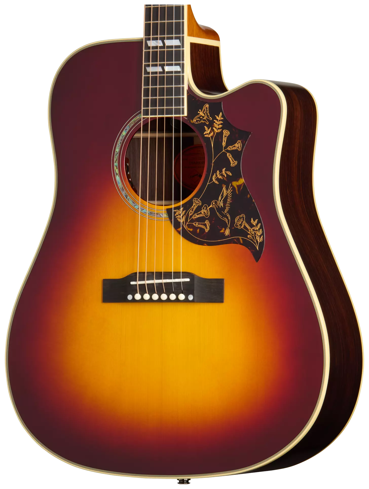 Epiphone Hummingbird Deluxe EC Autumn Burst