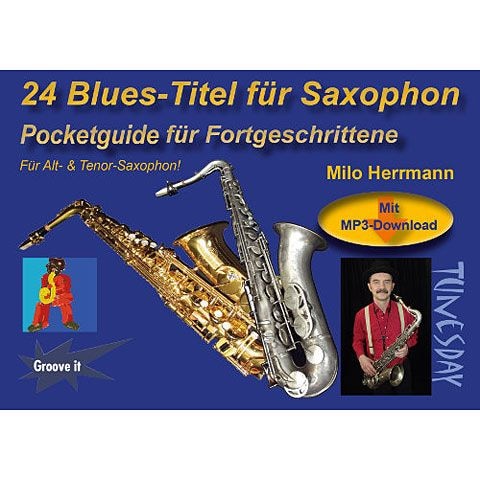  Pocketguide - 24 Blues-Titel für Saxophon