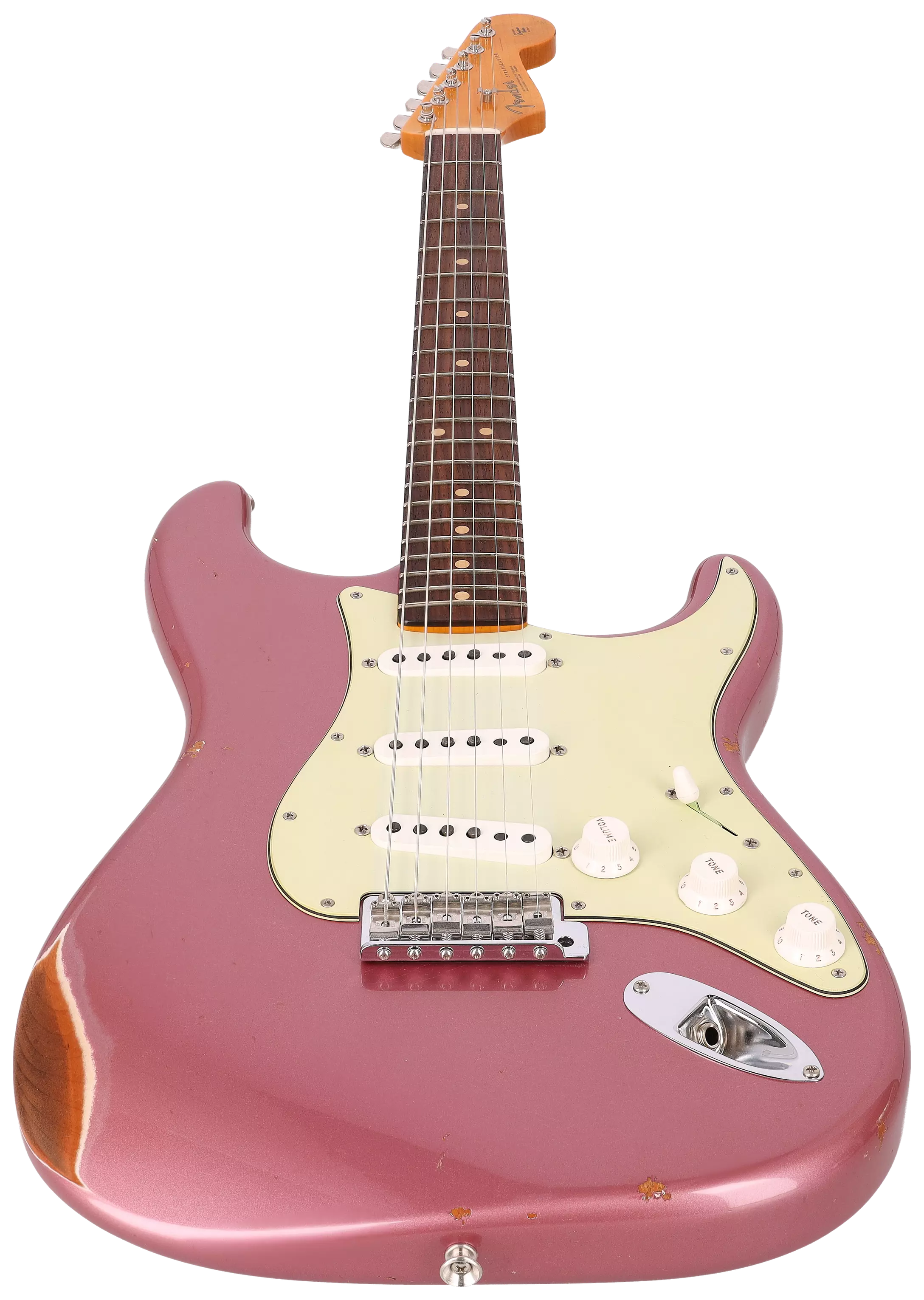 Fender Custom Shop 1963 Stratocaster Relic Aged Burgundy Mist Metallic #1 3