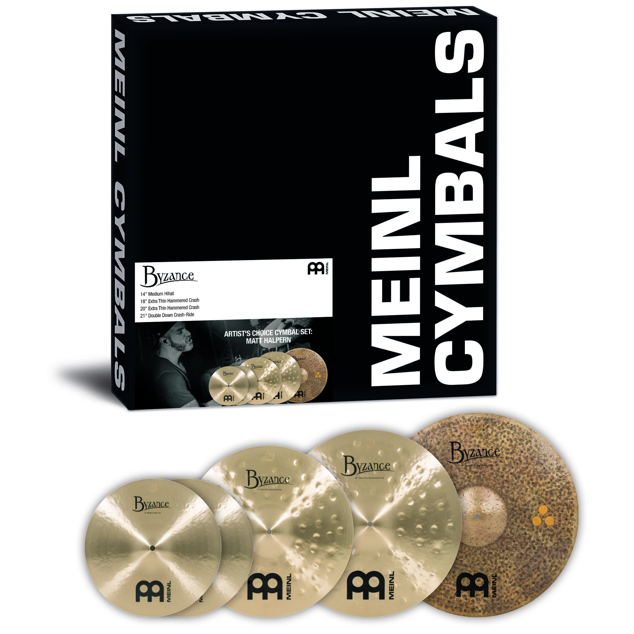 Meinl Cymbals A-CS2 - Byzance Artist's Choice Cymbal Set: Matt Halpern