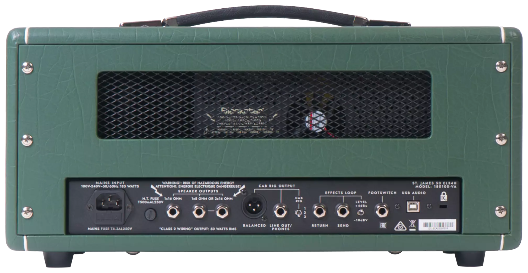 Blackstar JJN 50 Head Racing Green Jared James Nichols Signature