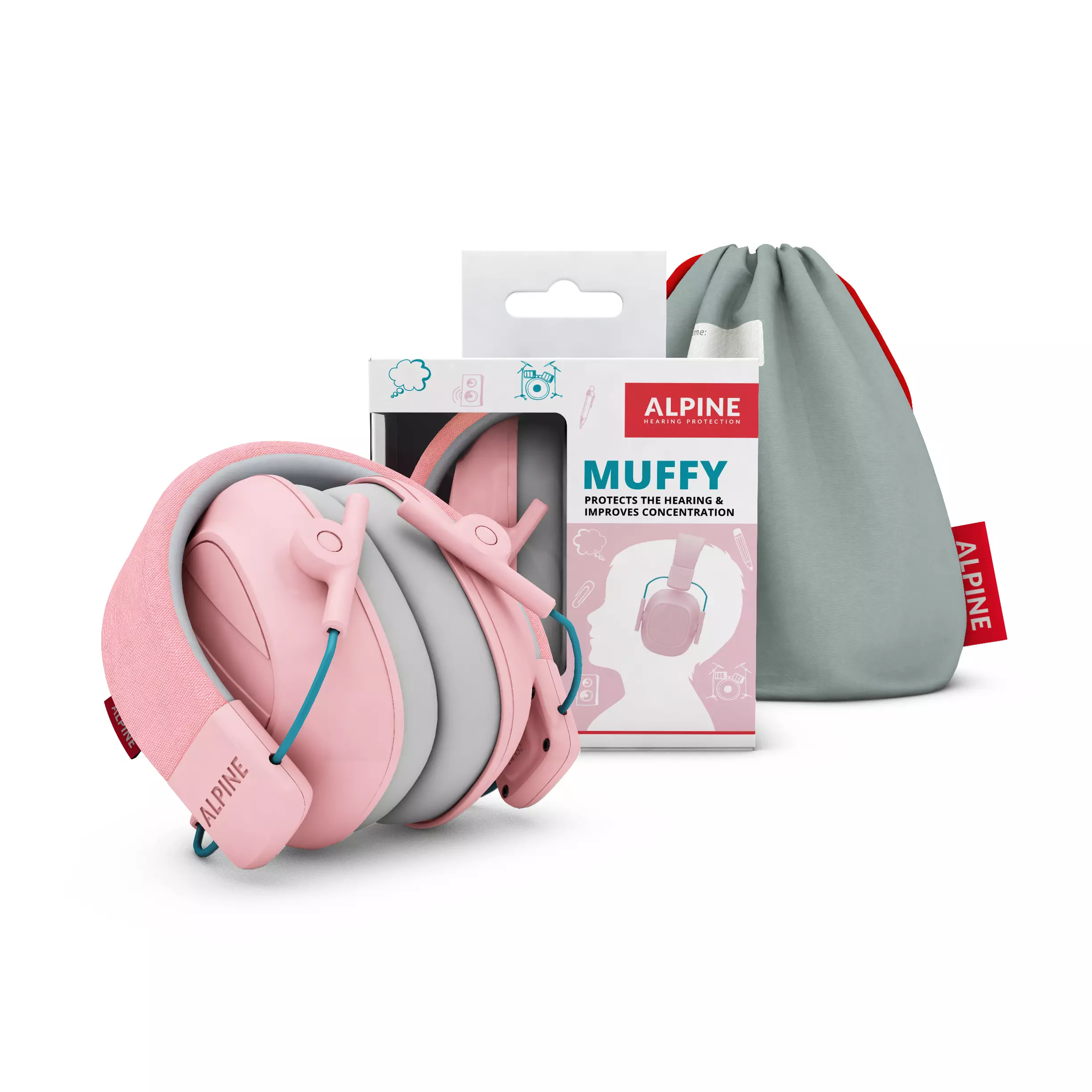 Alpine Hearing Protection Muffy Kids Pink 8