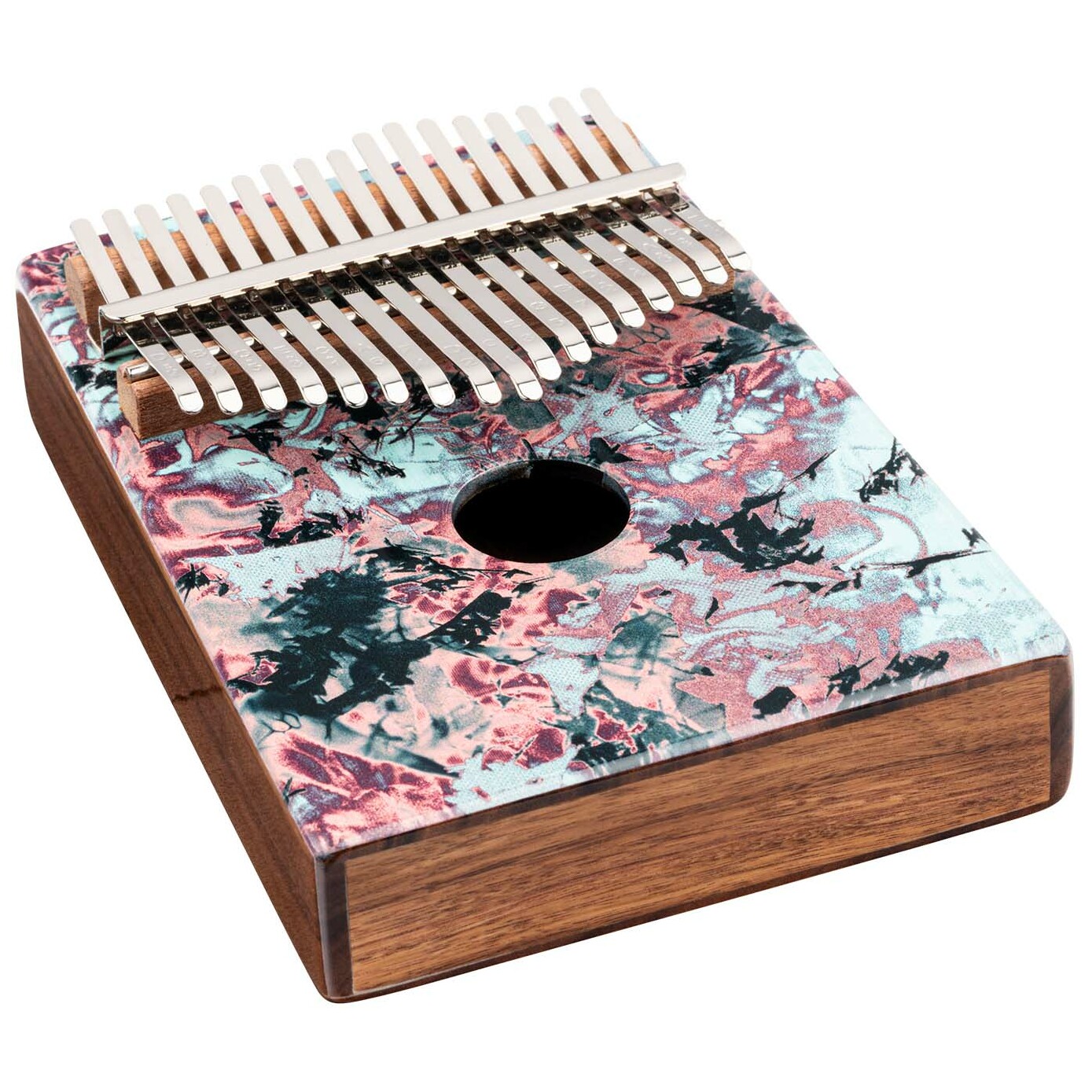 Meinl Percussion KA17CR - Sound Hole Designer Kalimba, Coral Reef 1