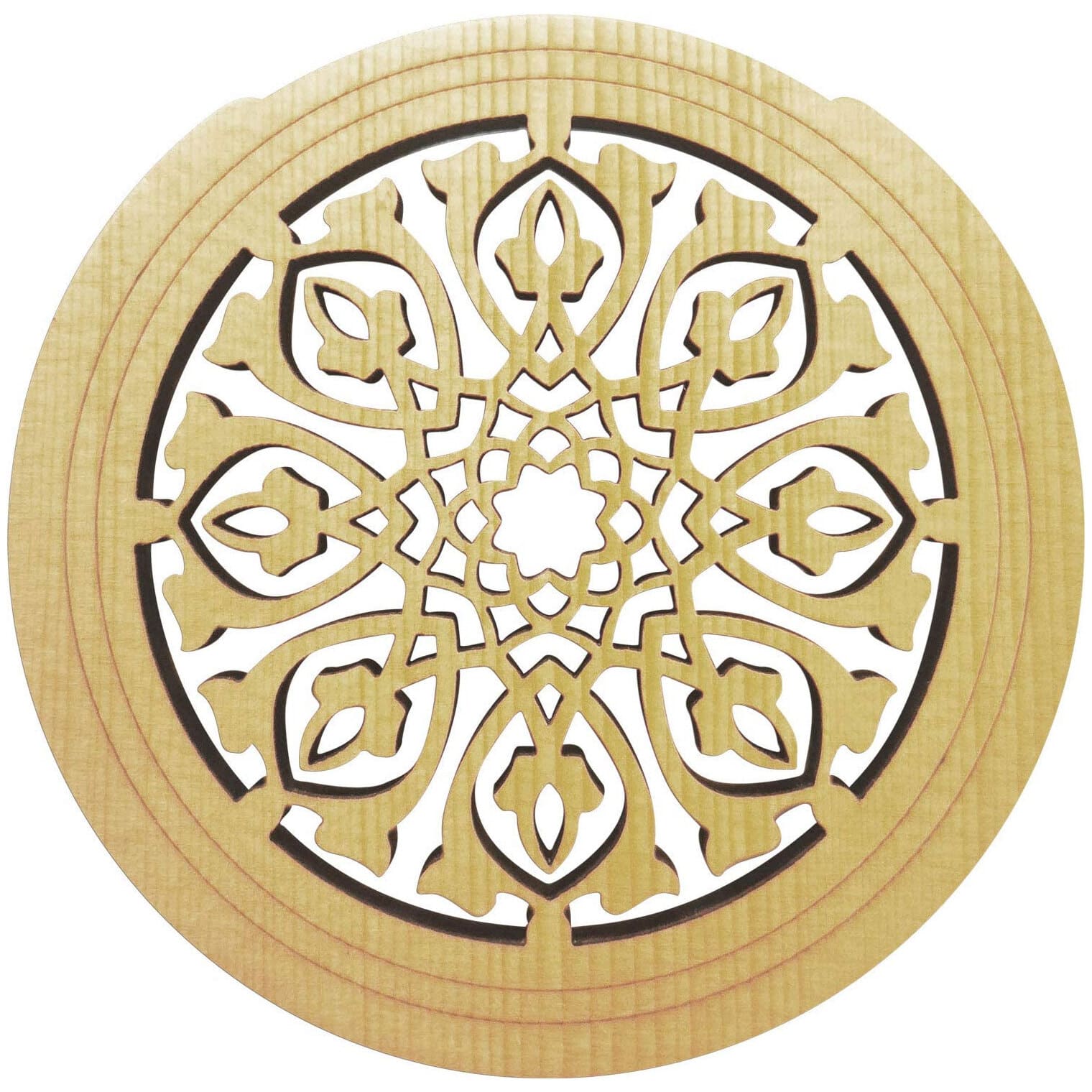  Soundhole Cover Tribal Leaves