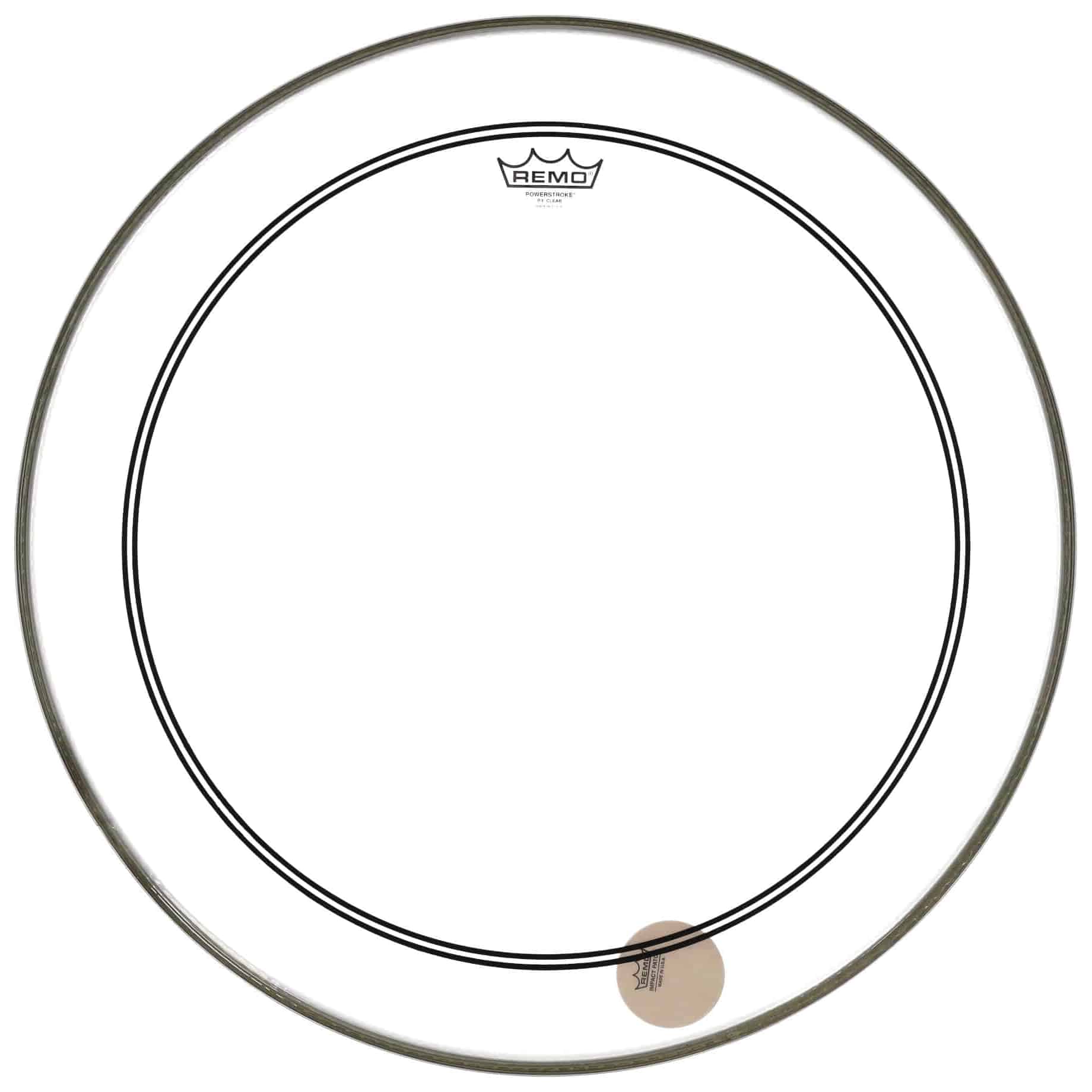 Remo - Remo Powerstroke 3 Bassdrumfell - 24 Zoll - Clear