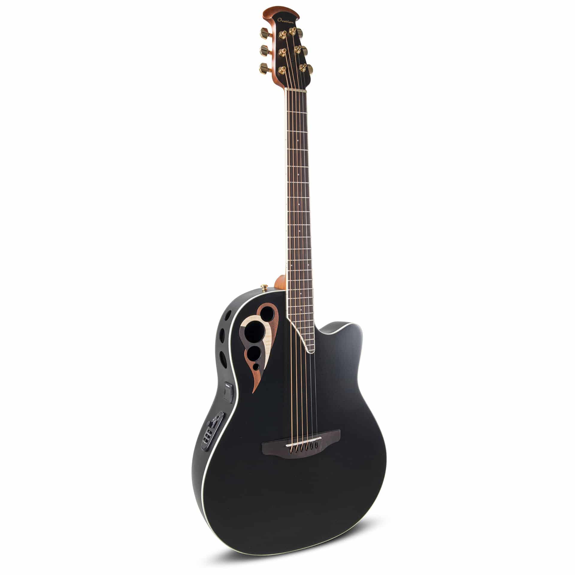 Ovation Guitars Celebrity Elite Deluxe CDX40-5-G Black Satin