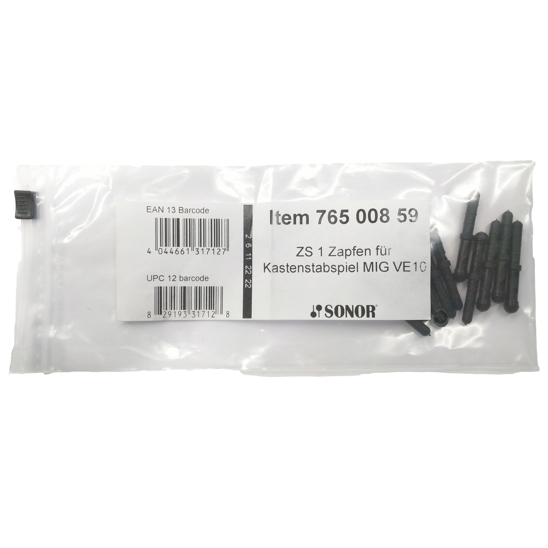 Sonor ZS 1 Pins for Xylophone and Metallophone 10 Pcs. 4