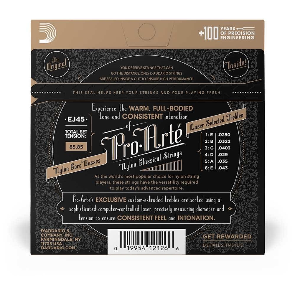 D’Addario - D’Addario EJ45 - ProArté Classical Nylon - Normal Tension 028-043 - 4