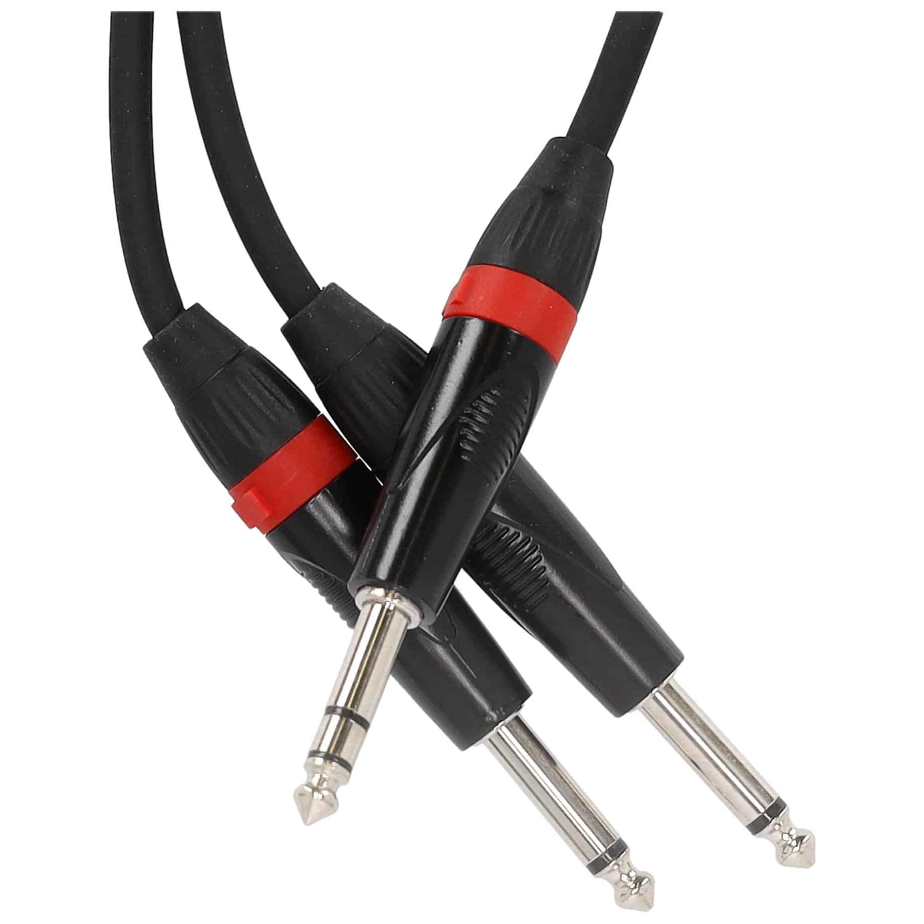 Klang - Klang Y-Audiokabel, 3 Meter 6,3 mm Klinke, male, stereo 2 x 6,3mm Klinke, male, mono - 2