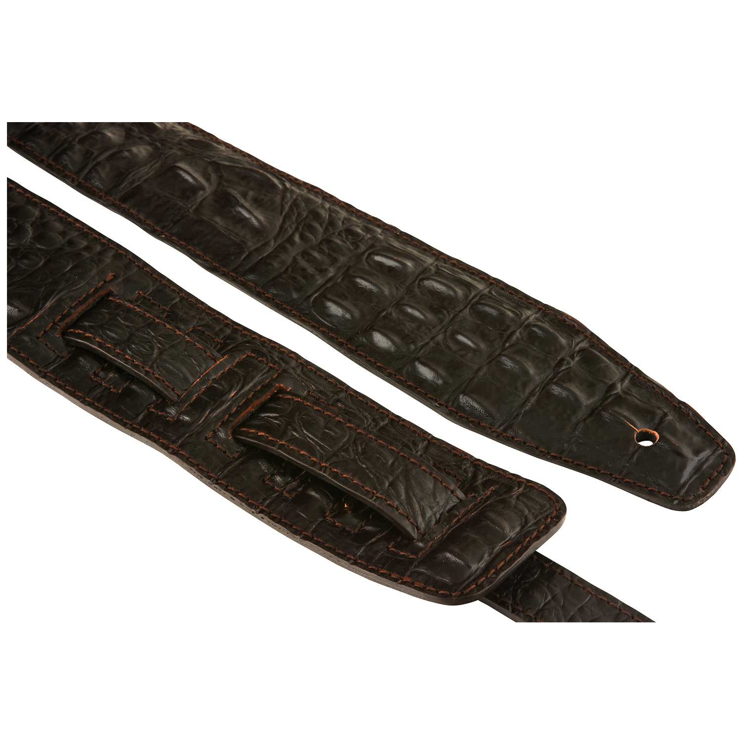 Bourbon Strap Guitar - Bourbon Strap Guitar Alligator Brown - 1