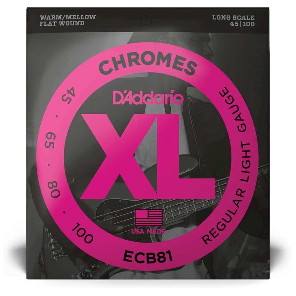 D’Addario - D’Addario ECB81 - XL Bass Chromes, Long Scale, 45-100 - 1