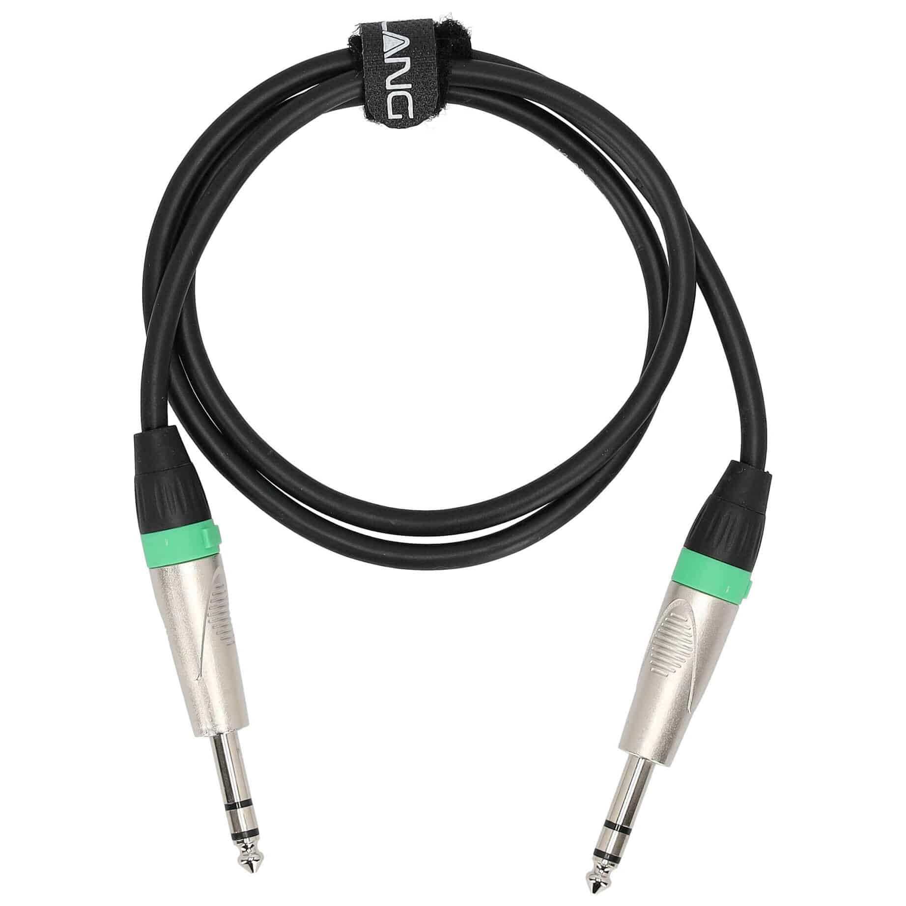 Klang Audiokabel, 1 Meter 6,3mm Klinke, stereo - 6,3mm Klinke, stereo