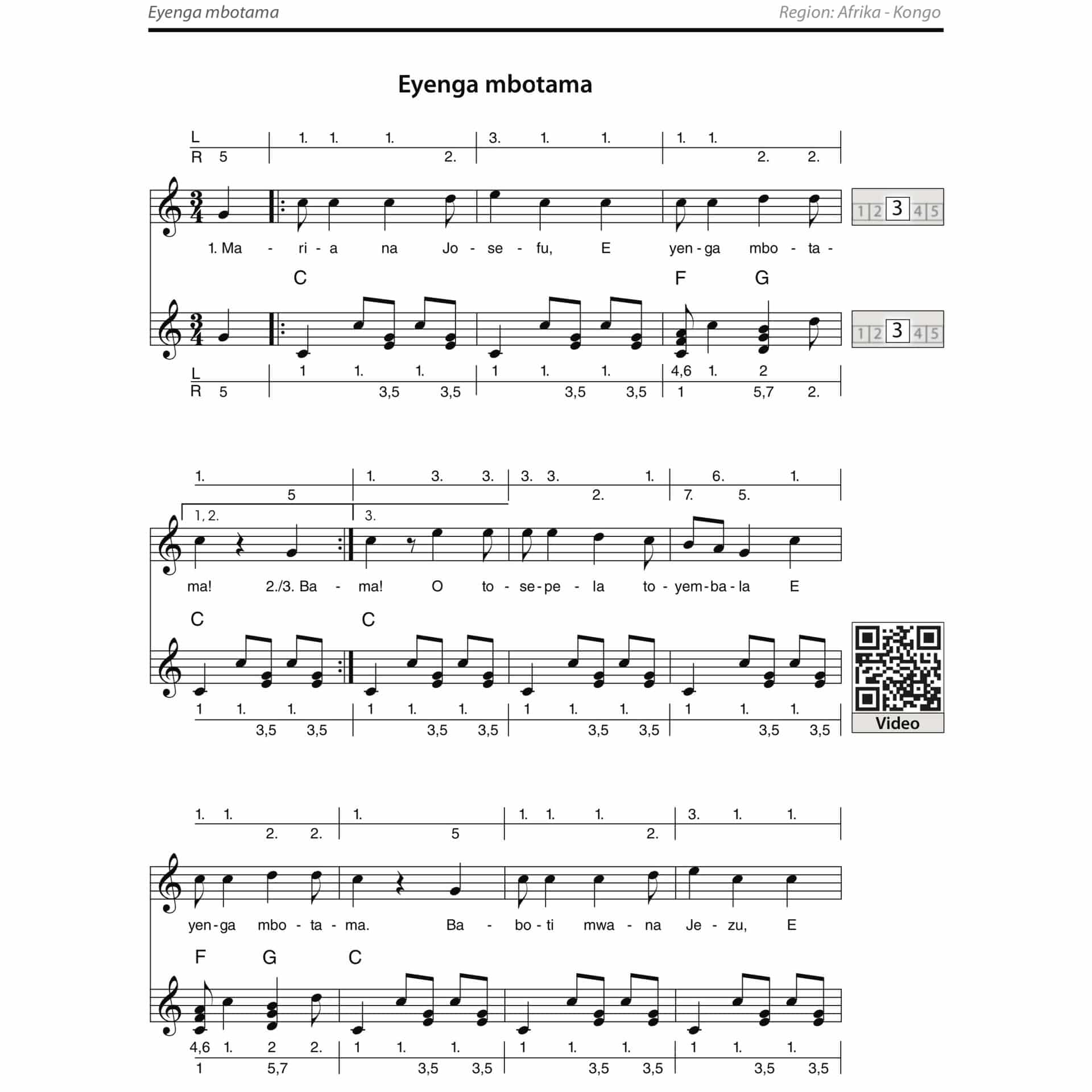  Weihnachtslieder aus alles Welt für Kalimba (17 Töne, C-Dur) 5