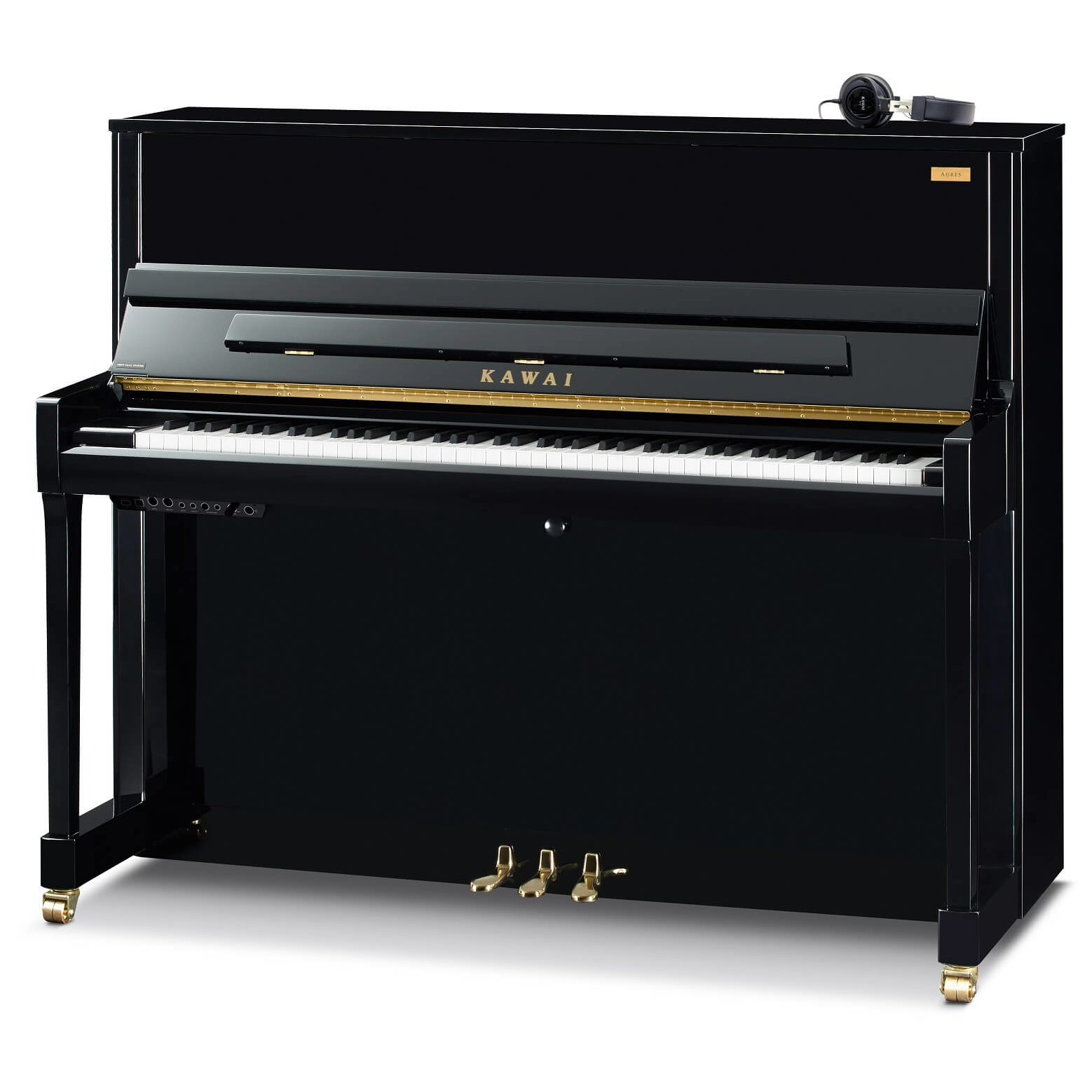 Kawai - Kawai K-300 AURES 2 E P Schwarz Hochglanz