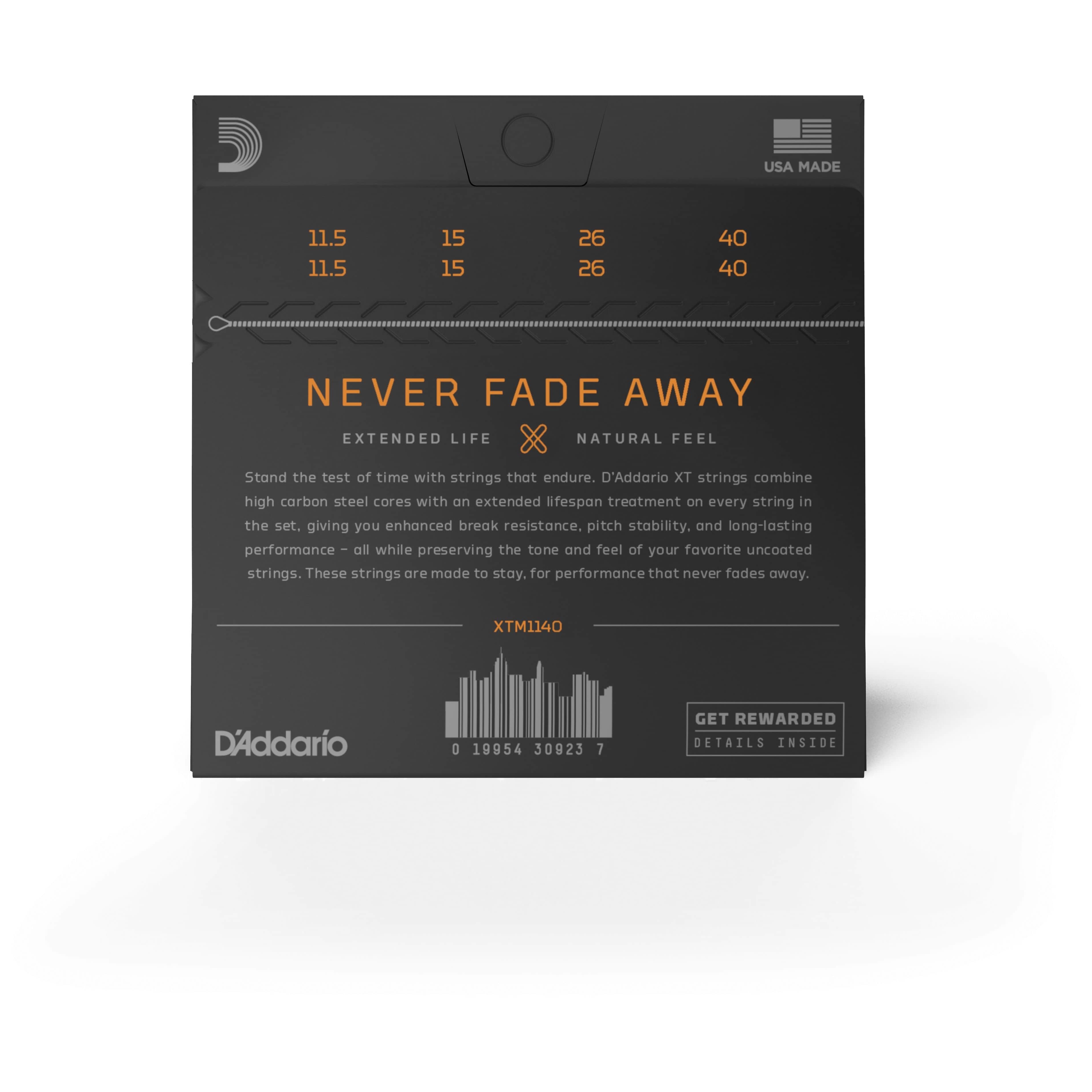 D’Addario - D’Addario XTM1140 - XT Mandoline Phosphor Bronze 011-040 - 2