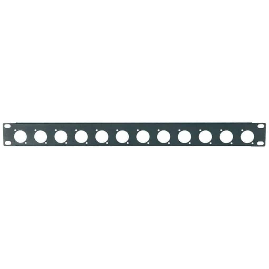  1HE Blende 12 x D-Serie