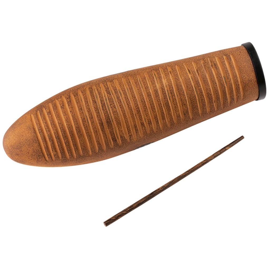 Image of Meinl percussion gu7br  fiberglass güiro, brown 10022827 0
